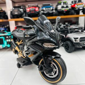 Thunder Kids Electric Super Bike – Matte Black Edition